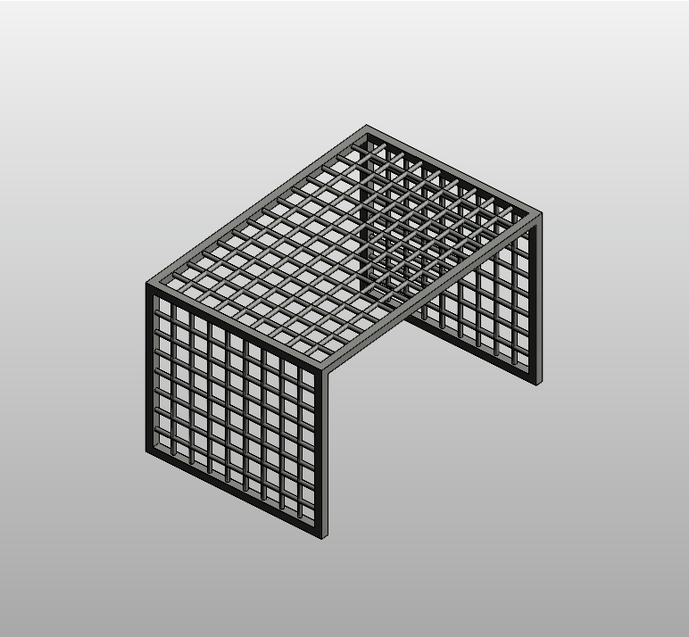 Modern Metal Bench