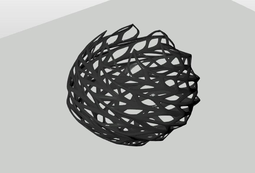 Voronoi mesh decorative bowl sculpture