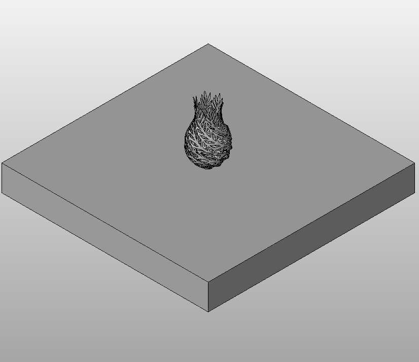Succulent plant on decorative base