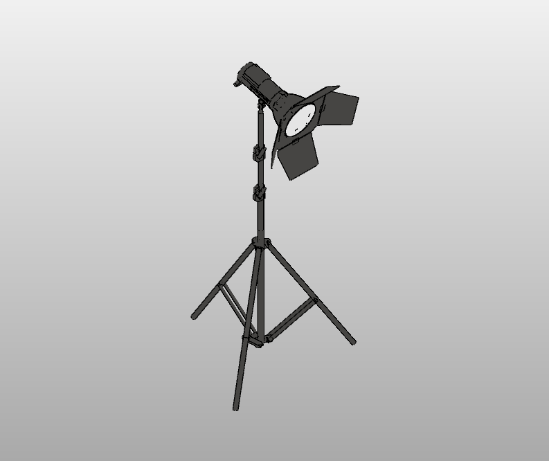 Photography studio light on tripod