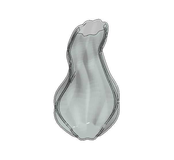 Organic gourd-shaped decorative vase