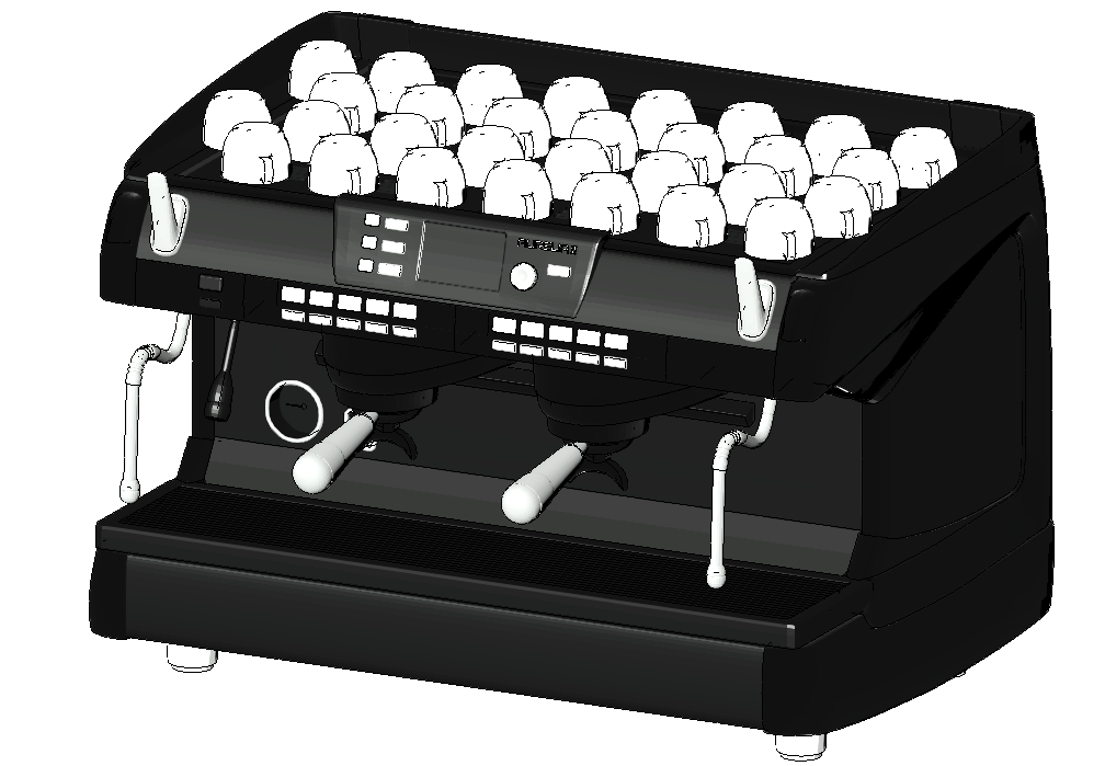 Professional espresso machine 2-group
