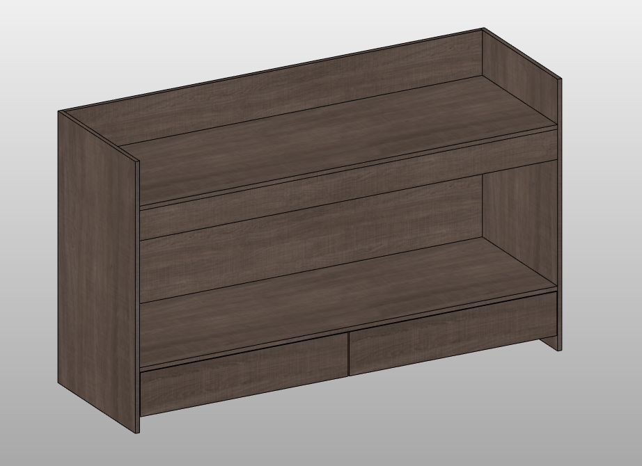 Retail display counter with drawers