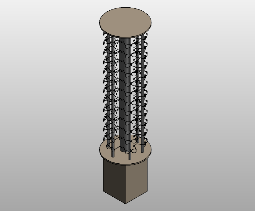 Rotating eyewear display tower