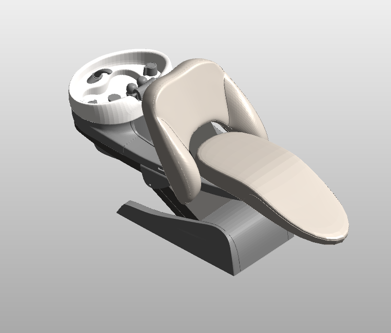 Pedicure spa chair with foot bath basin
