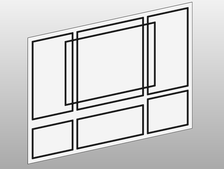 Decorative wall panel with frame layers