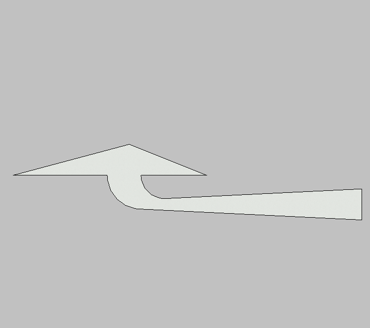 Road pavement left turn arrow marking