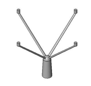 Parametric column 4 points