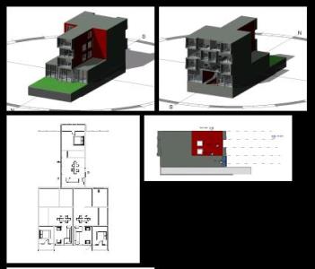 Multi-family housing with commercial premises