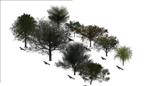 High 3d vegetation