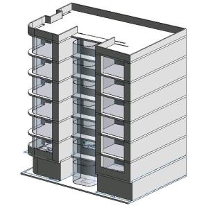 Multifamiliar 6 floors 3d