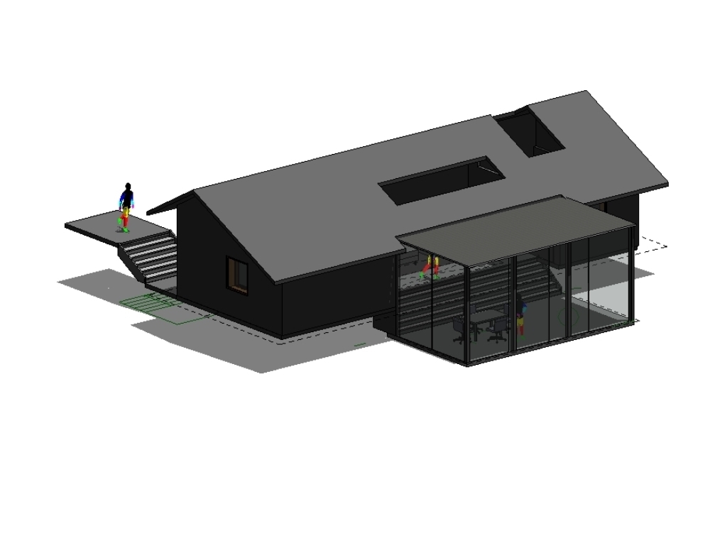 Retirement cabin project in revit 2018