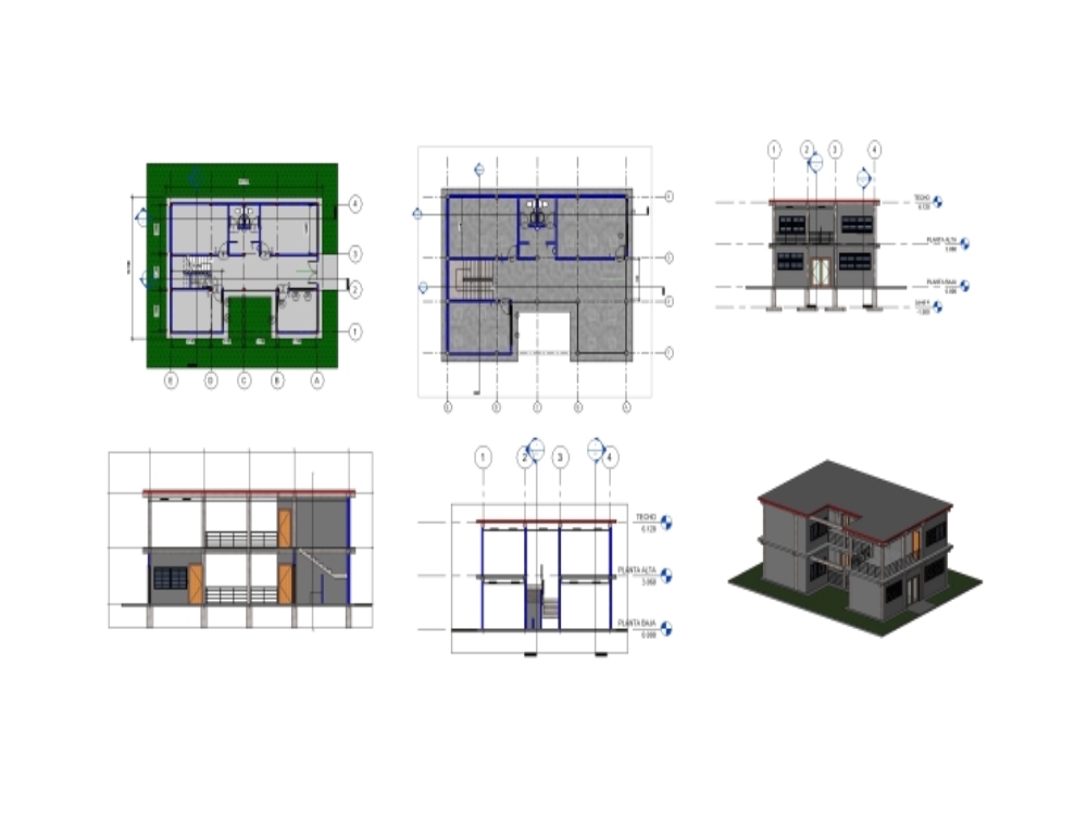 Communal house 2 floors