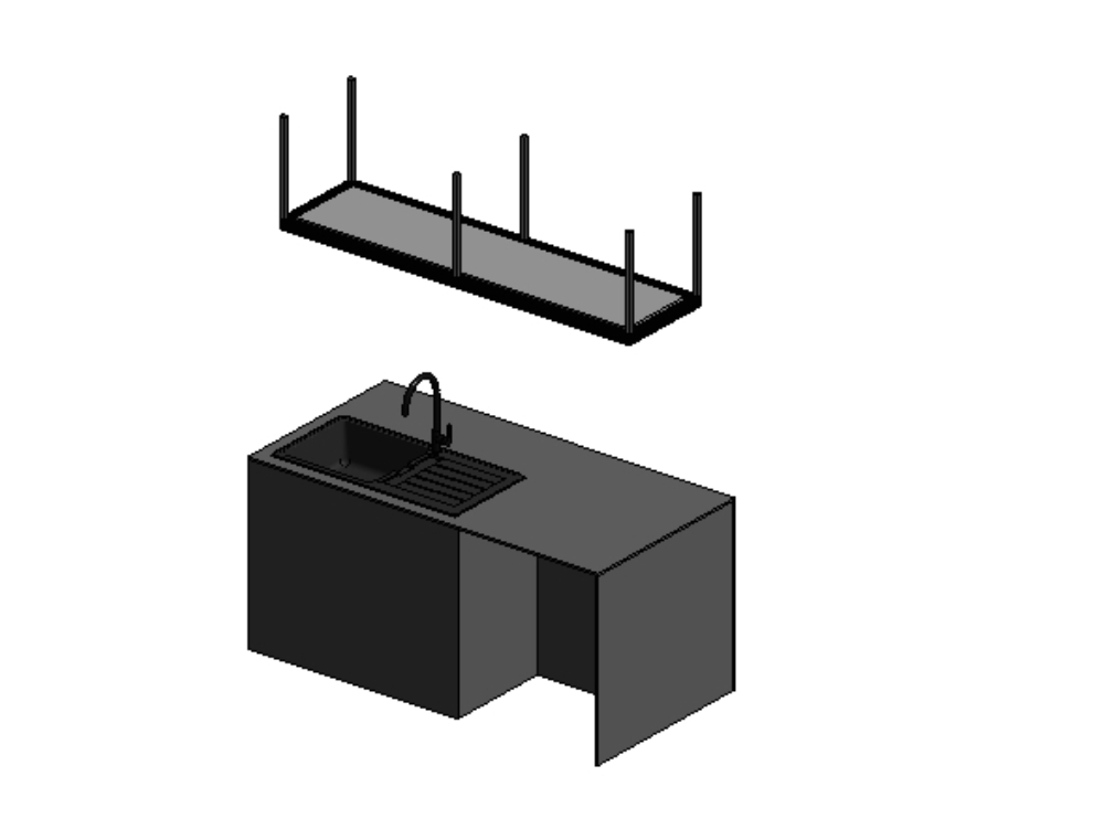 Parametric island kitchen