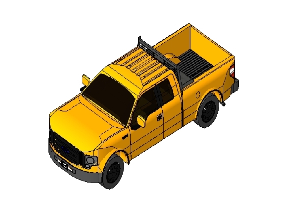 Ford lobo f-150 8 cylinder 3d model