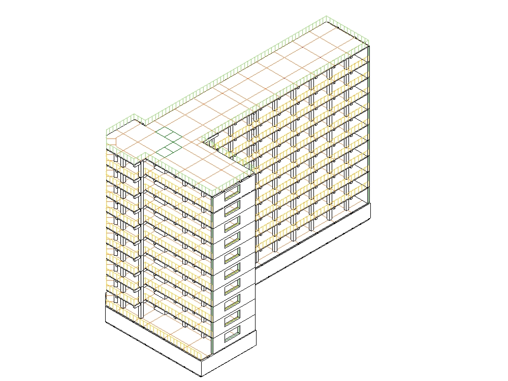 15-story reinforced concrete building