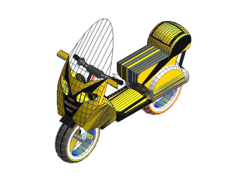 3d revit motorcycle