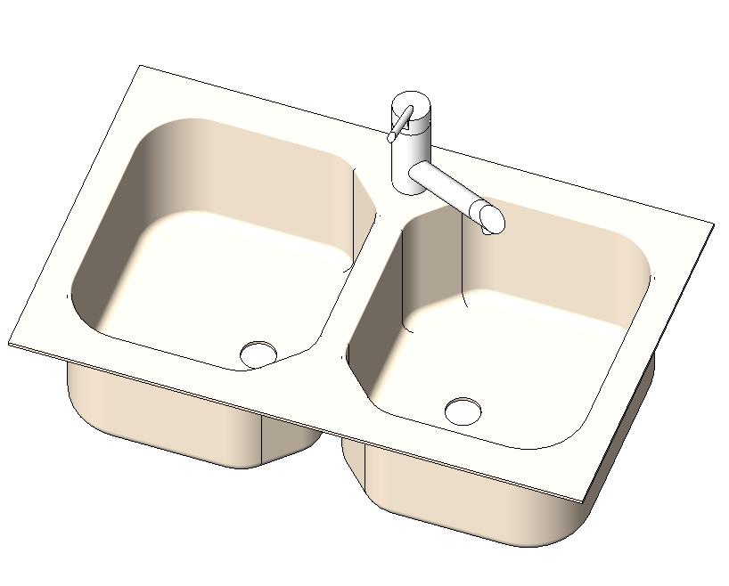 Double Basin Kitchen Sink