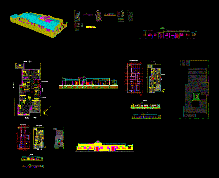 Health center 3d - 2d