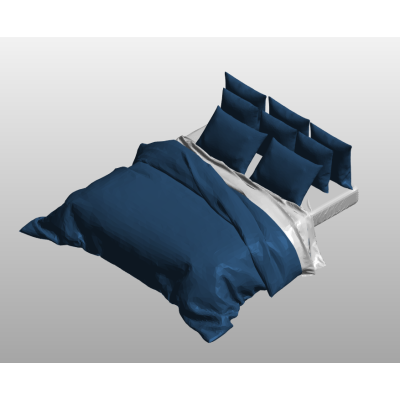 Blue Themed Bed