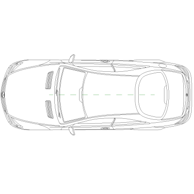 Merc CL 500 Top view Detail Component Family 11024