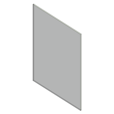 Glazed panel modern facade element