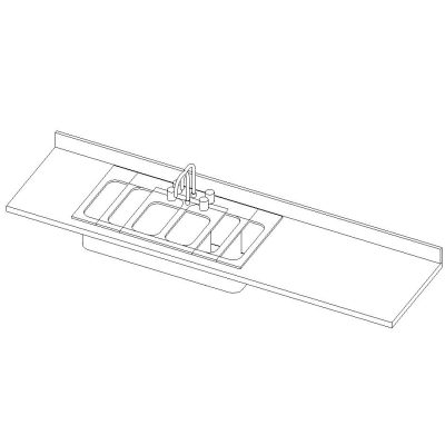 Nested  sink 3 sizes