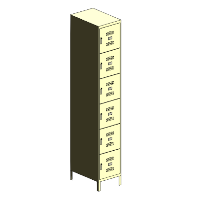 6-Person Locker Tower