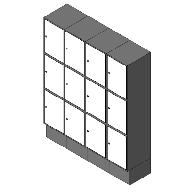 Locker x3 Row