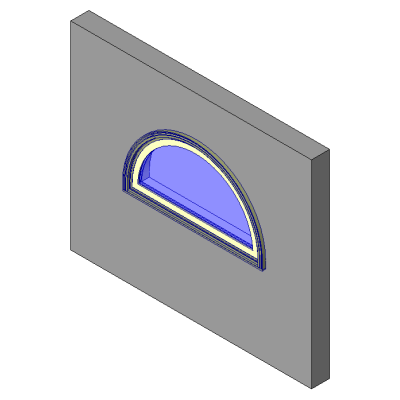 Garden-Aire Half-Circle Sliding Window