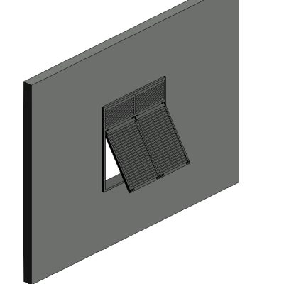fenêtre en persienne / louver window