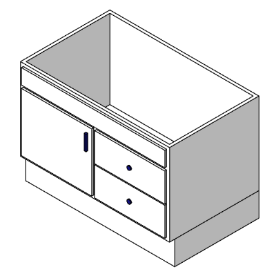 Sleek Vanity Cabinet with Drawers