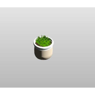 Vegetation basket modern decor