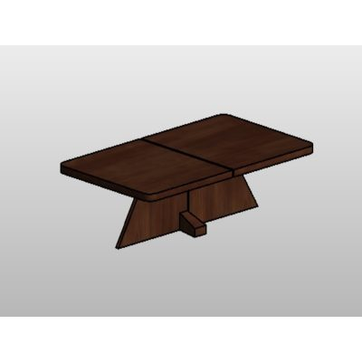 Revit wooden table