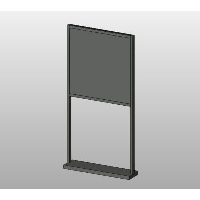 Banner stand with ad panel