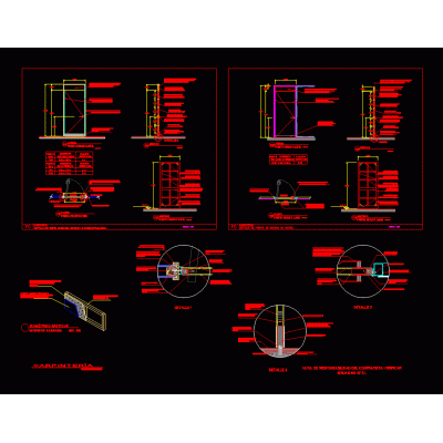 Door details dwg