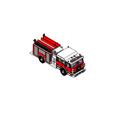 Ford E-Series ambulance modern 3D 7 Fire Truck