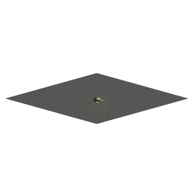 3-lamp stainless steel ceiling mounted track light