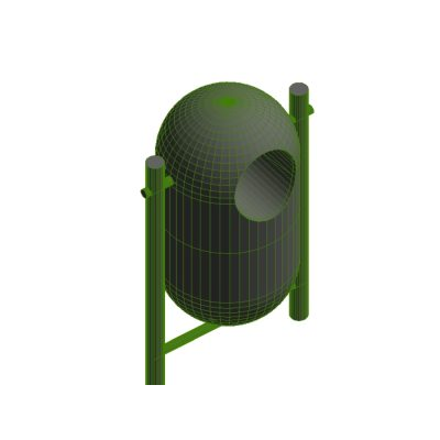 Fiberglass tilting bowl