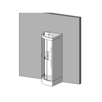Corner shower for modeling