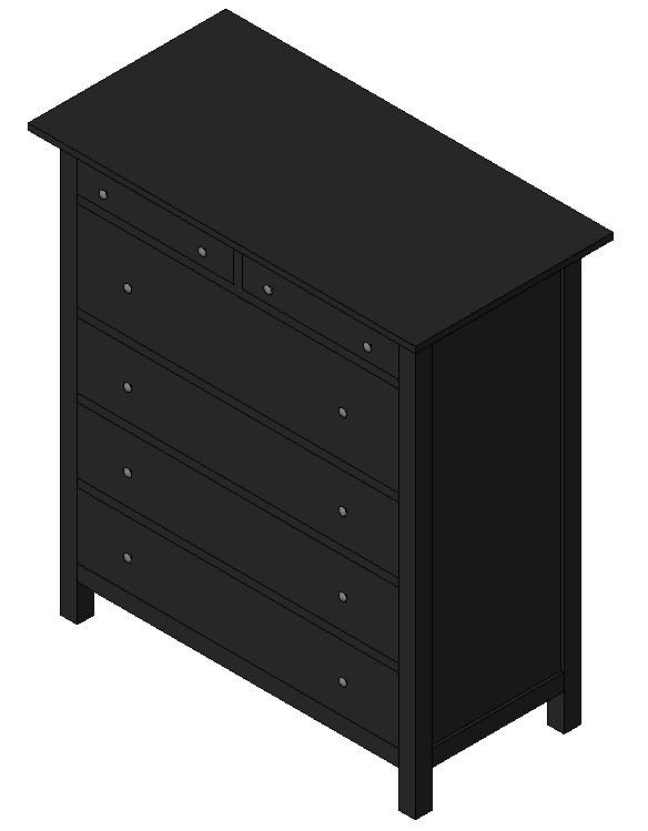Dresser model hemnes 6 drawer
