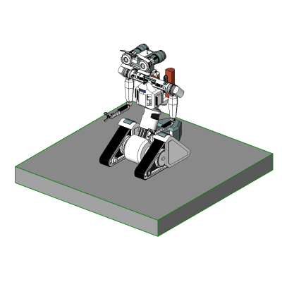 Johnny-5 robot detailed display model