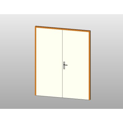 Single door with modern wood panel 18 Double flush door with modern handle