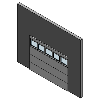 Garage Door 9039x7039 with windows 12764
