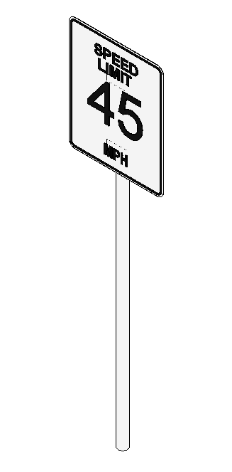 Speed Limit Sign (vi)