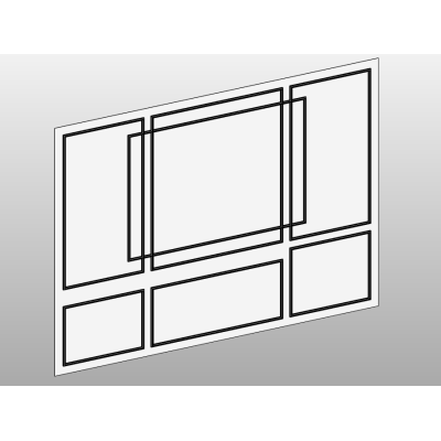 Decorative wall panel with frame layers