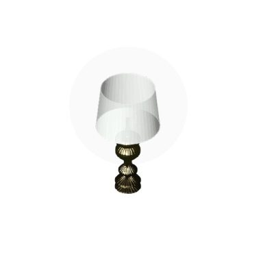 Classic Table Lamp with White Shade