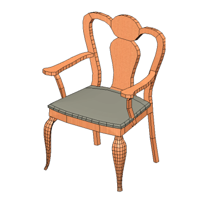 wooden chair 1034x745mm