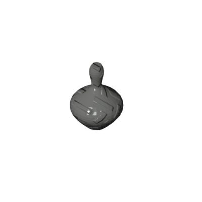 Decorative object with modern black pattern