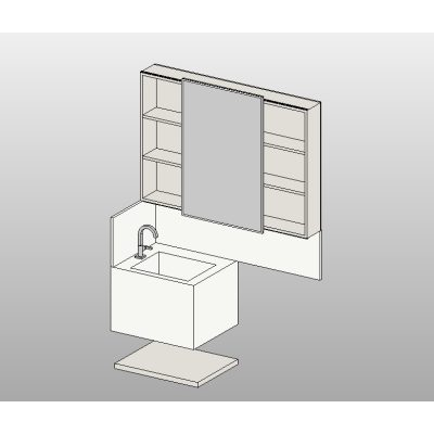 Sleek Vanity with Integrated Storage